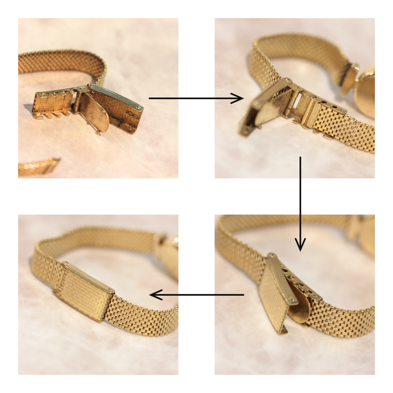 ベルト調整も自分で簡単にできます。CITIZEN /シチズン / GRACE グレース / K18 750 18金 / 手巻き式 / ヴィンテージ腕時計 / citizen-553-03