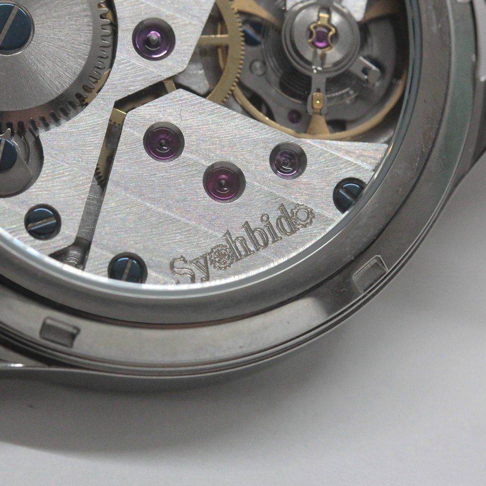 正美堂オリジナルウォッチ/腕時計/スケルトンシルバー/スイス製手巻き式ムーブメント/db9-601s