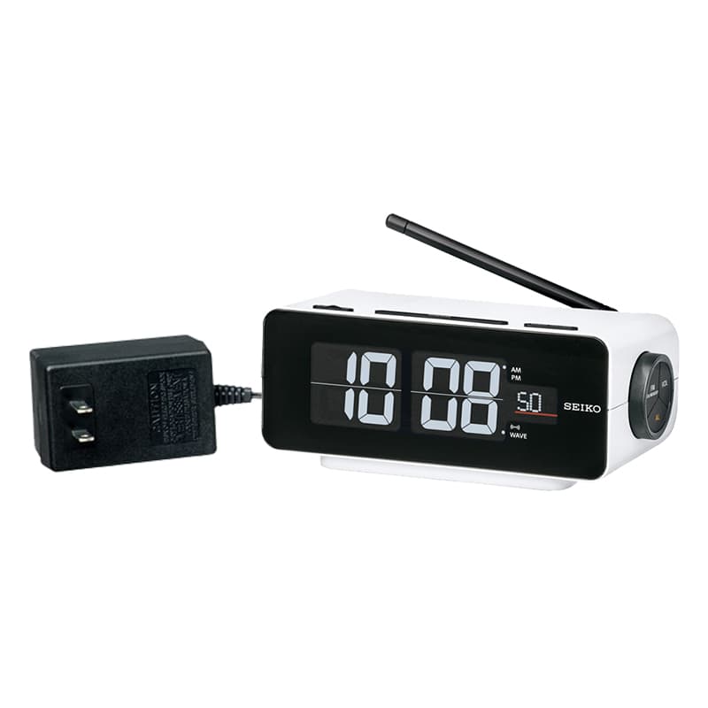 SEIKO セイコー アラーム付 デジタル電波置き時計 シリーズC3　DL213W ホワイト