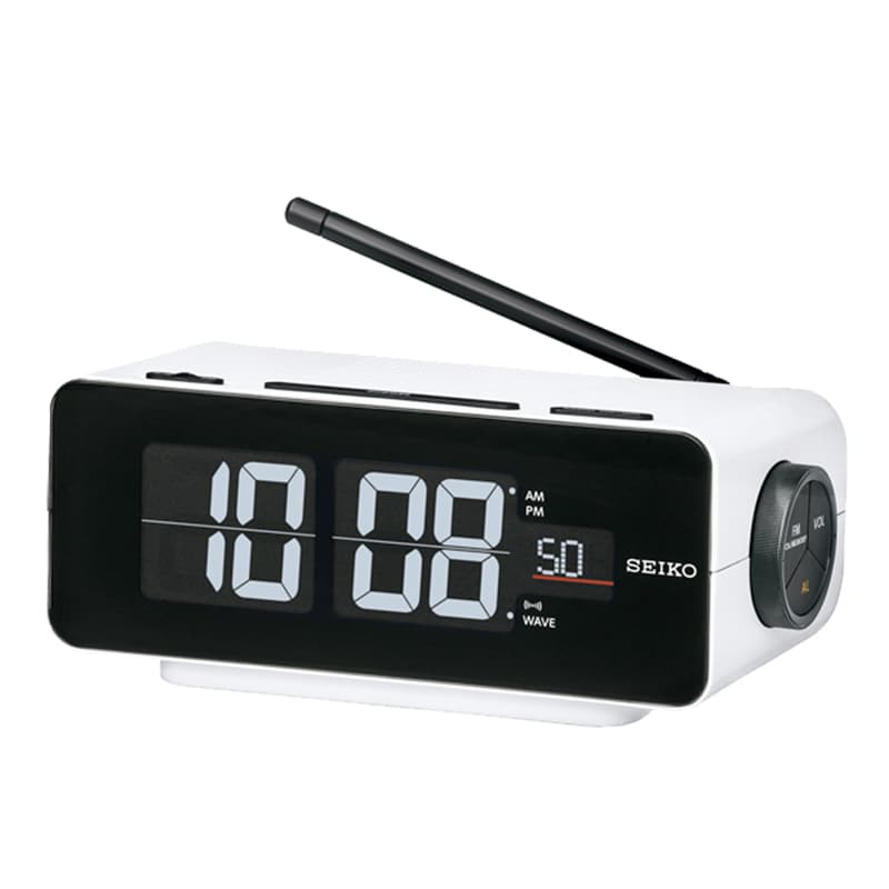 SEIKO セイコー アラーム付 デジタル電波置き時計 シリーズC3　DL213W ホワイト