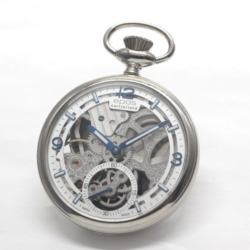認定中古品のエポス / epos / スケルトン懐中時計 /  フルスケルトン / 2003asl仕様 / アラビア数字/epos-107