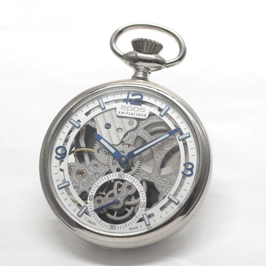 認定中古品のエポス / epos / スケルトン懐中時計 /  フルスケルトン / 2003asl仕様 / アラビア数字/epos-107