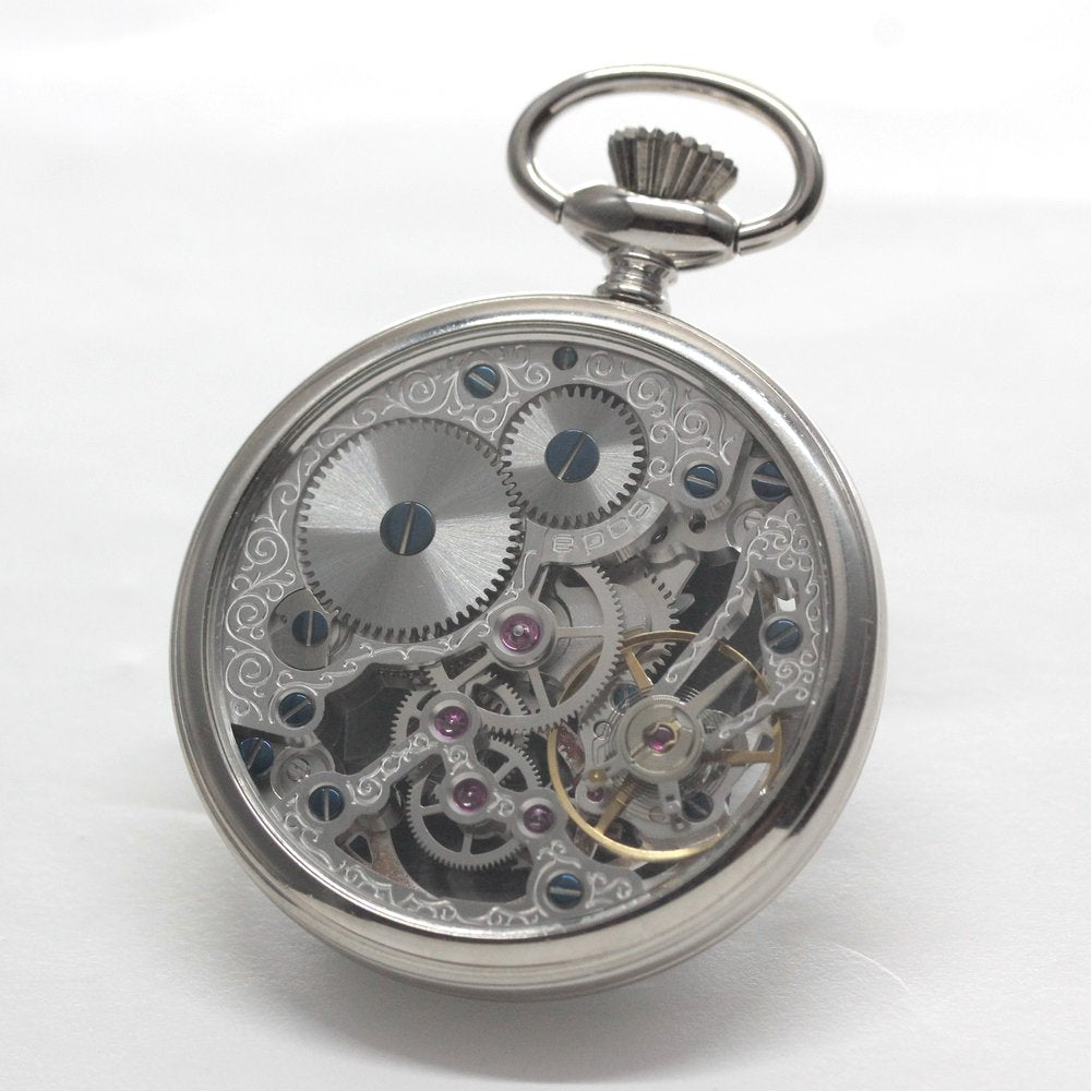 認定中古品のエポス / epos / スケルトン懐中時計 /  フルスケルトン / 2003asl仕様 / アラビア数字/epos-107