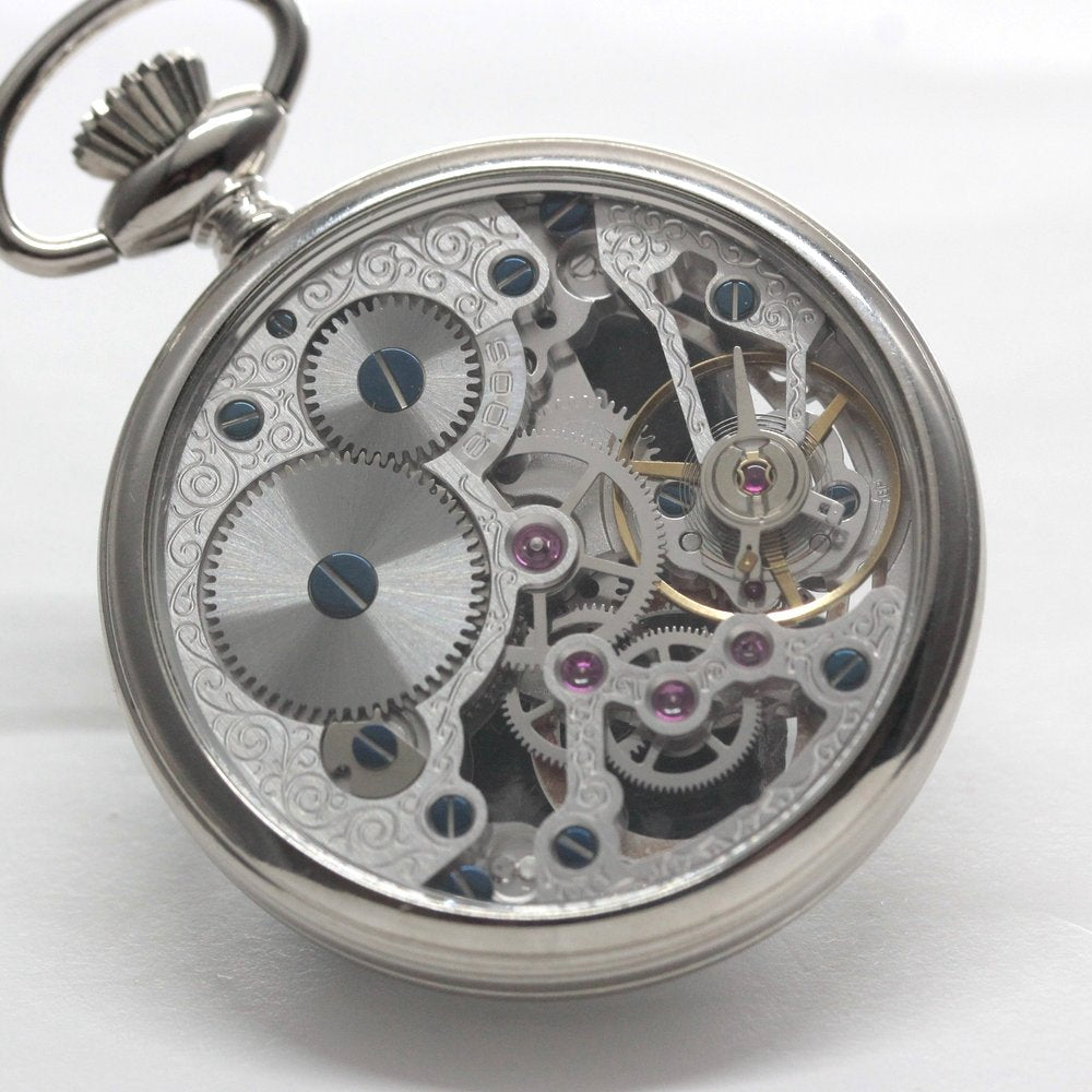 認定中古品のエポス / epos / スケルトン懐中時計 /  フルスケルトン / 2003asl仕様 / アラビア数字/epos-107