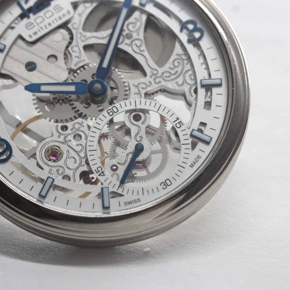 認定中古品のエポス / epos / スケルトン懐中時計 /  フルスケルトン / 2003asl仕様 / アラビア数字/epos-107