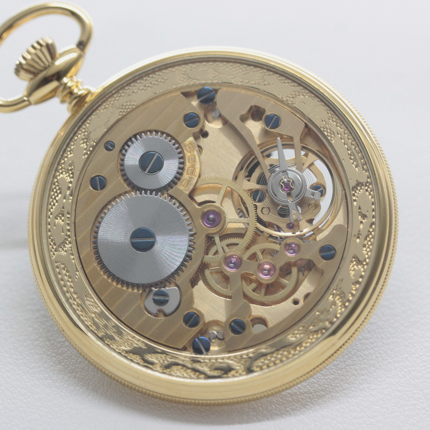 シースルーバック 正美堂時計店撮影 認定中古品のエポス（epos）/ スケルトン懐中時計 / 2090gpbk-nl /epos-114