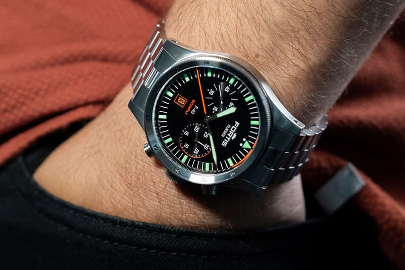 フォルティス（FORTIS)フリーガー F-43 Bicompax(バイコンパックス) F.424.0004 クロノグラフ 腕時計