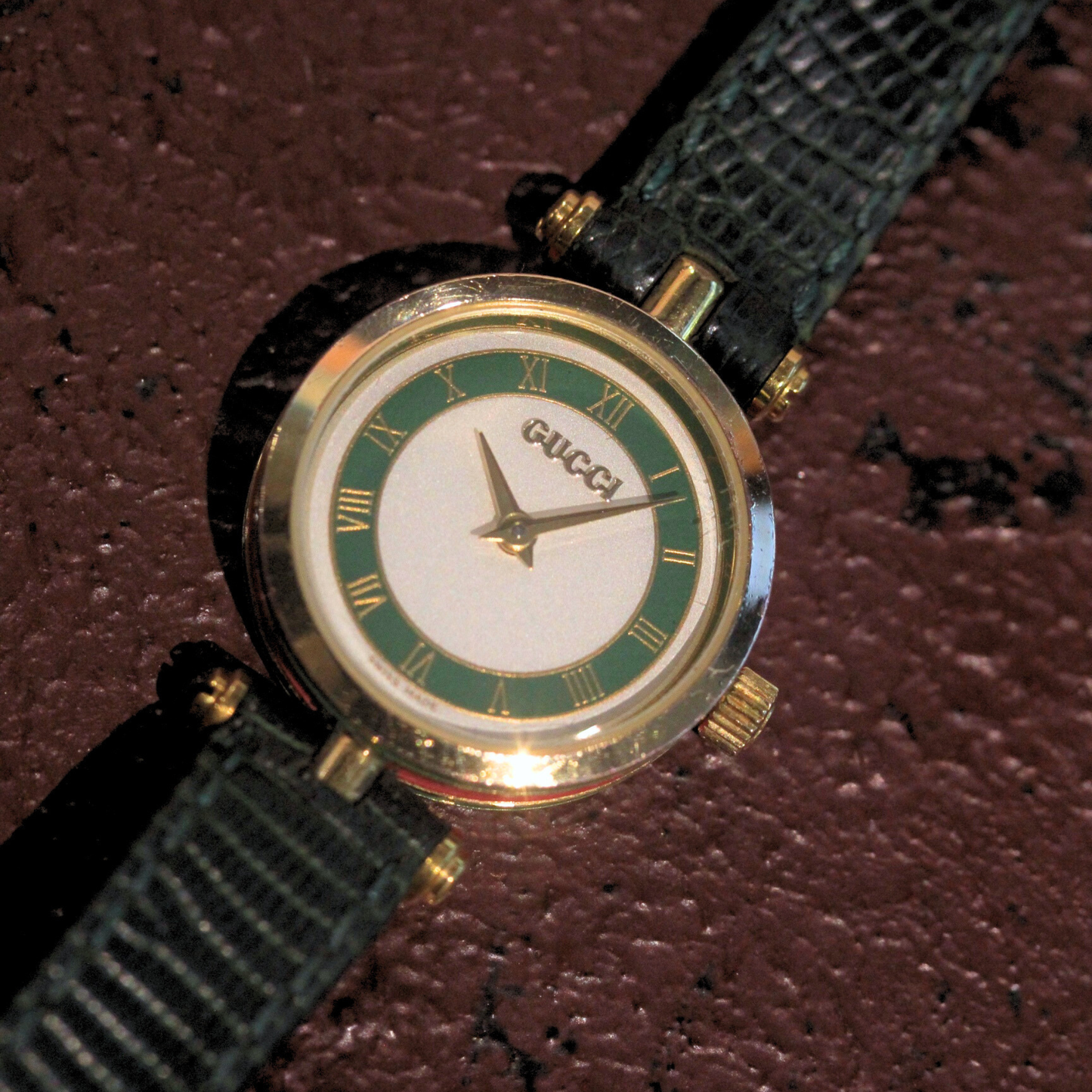 GUCCI / グッチ / シェリーライン / グリーン / ヴィンテージ腕時計 / gucci-568-06