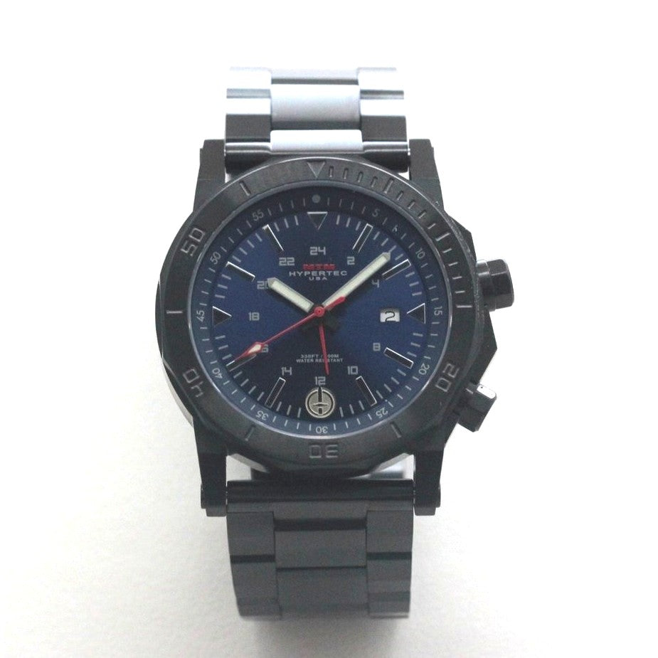 MTM ADVENTURE SERIES H-61 ブラック・ブルー H61-SBK-BLUE-MBSS クォーツ 腕時計 時計正面