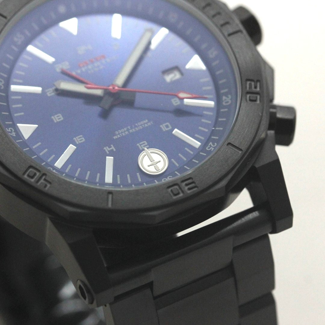 MTM ADVENTURE SERIES H-61 ブラック・ブルー H61-SBK-BLUE-MBSS クォーツ 腕時計