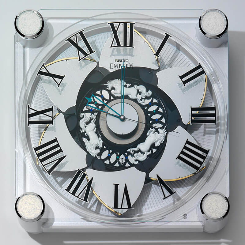 SEIKO EMBLEM(セイコー エムブレム) 白パール塗装 からくり