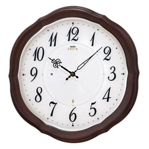 SEIKO EMBLEM セイコーエムブレム シックな木製電波壁掛時計[HS544B]