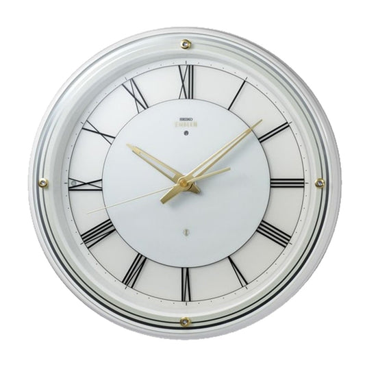 SEIKO EMBLEM セイコーエムブレム 夜光 電波掛け時計 ファインライトNEO　HS550W　白