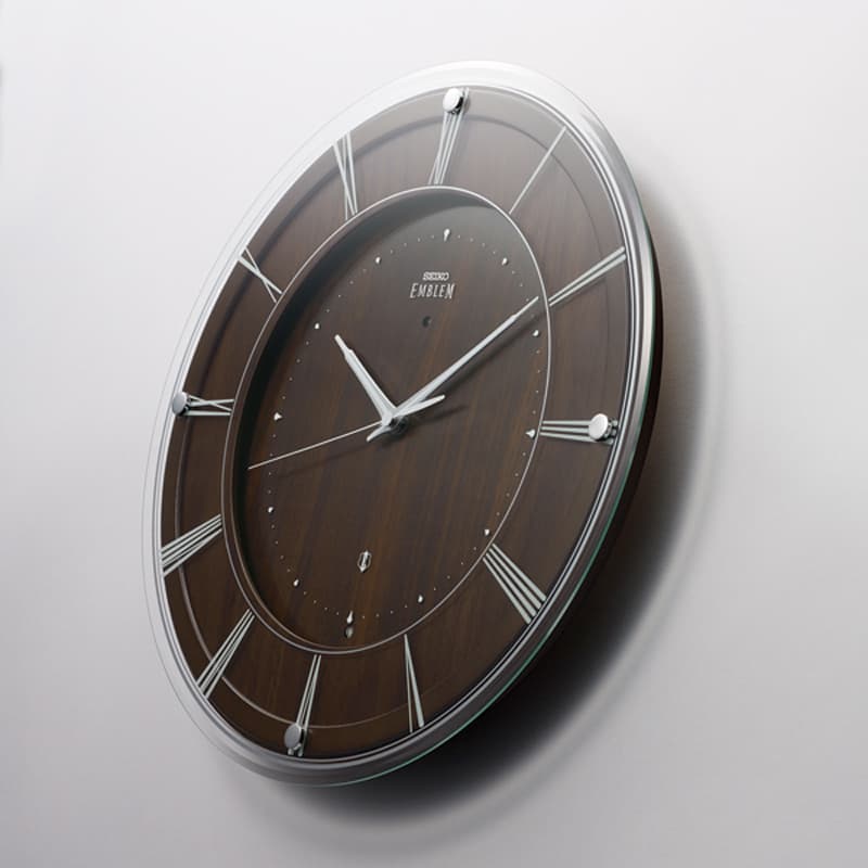 SEIKO セイコー スタンダード 電波掛け時計 木枠 HS558A　36cm