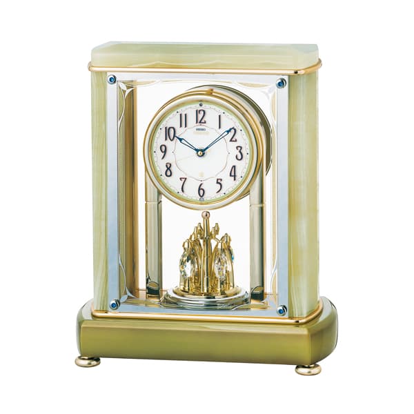 SEIKO EMBLEM セイコーエムブレム 天然石の風合いが魅力な置き時計[HW578M]