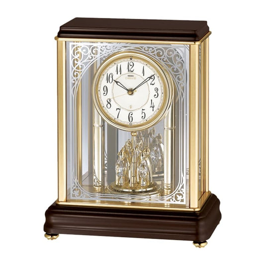 SEIKO EMBLEM（セイコー エムブレム）回転飾り付 電波アミューズ置き時計　HW596B