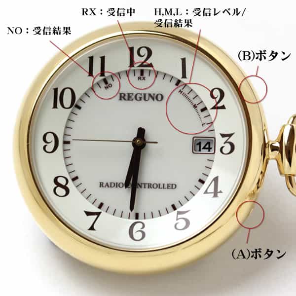 シチズン　レグノ ソーラー電波 懐中時計  KL7-922-31 ゴールドカラー