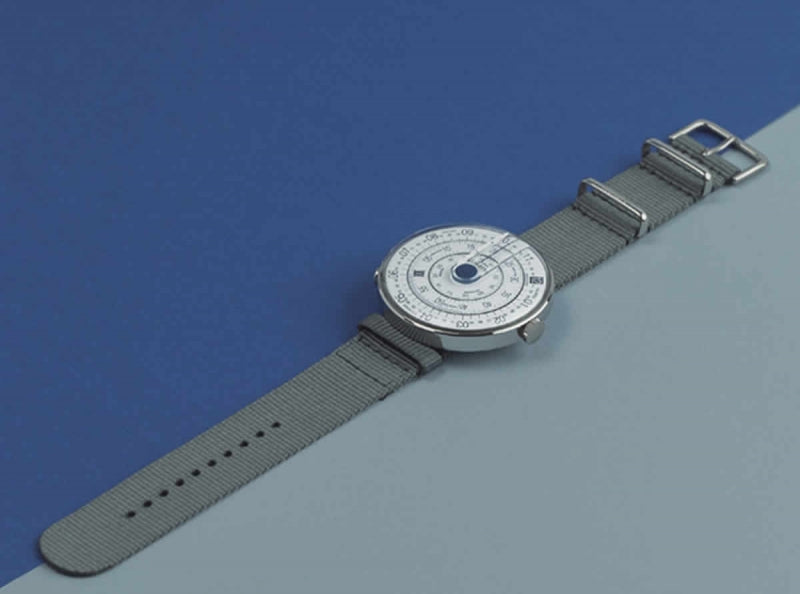 klokers(クロッカーズ）腕時計用Textile strap KLINK-03 グレー
