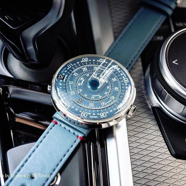 klokers(クロッカーズ)時計 専用 レザーベルト ヴィンテージブルー KLINK-04-SC10 単品