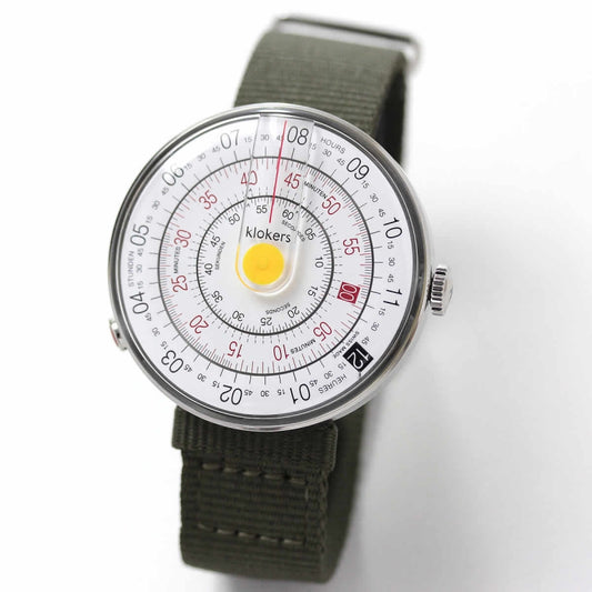klokers(クロッカーズ）KLOK-01-D1 腕時計とklokers(クロッカーズ）腕時計用ベルト Textile strap KLINK-03 ヴェール・アマンド セット