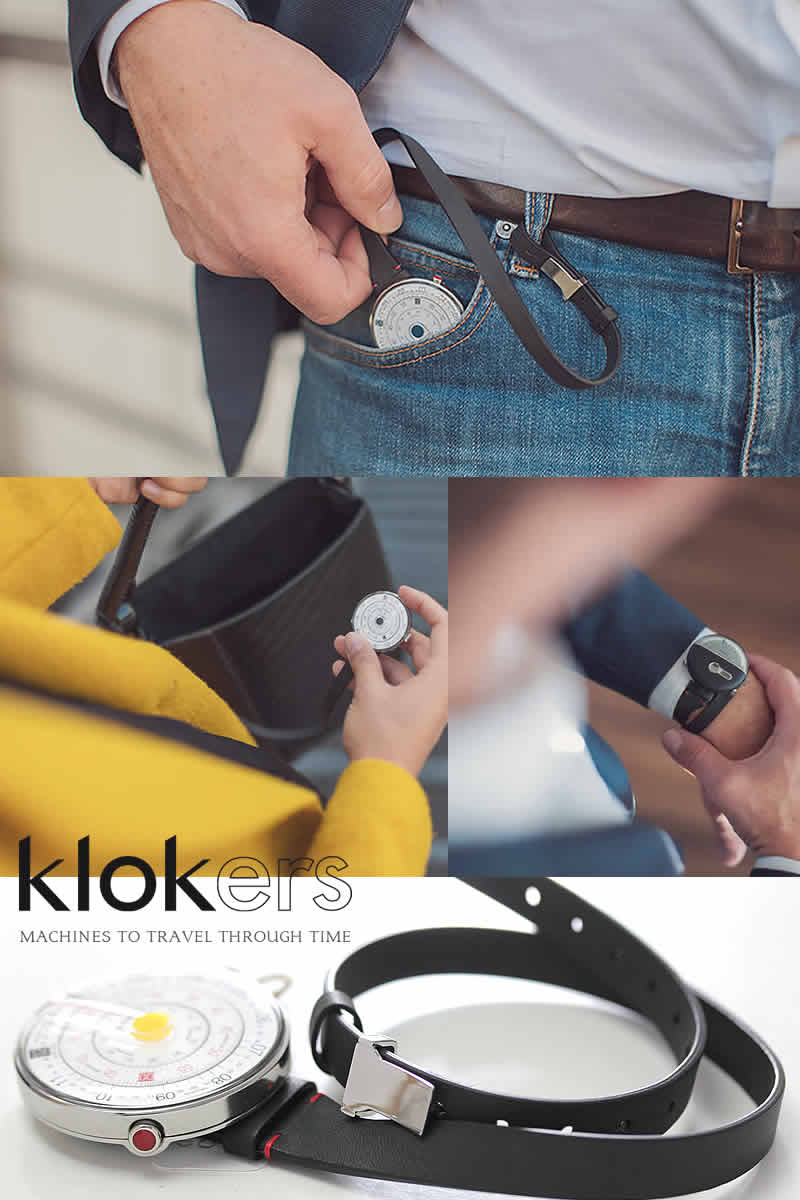 klokers(クロッカーズ）　KLOK-01-D1 腕時計とklokers(クロッカーズ）　専用 ジュエルブレスレット レザーベルト KLOK-01セット