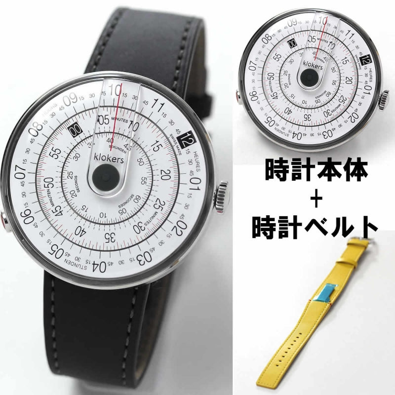 klokers(クロッカーズ）　KLOK-01-D2 腕時計とklokers(クロッカーズ）　腕時計用ベルト ニューポートイエローMC7セット