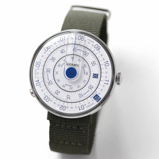 klokers(クロッカーズ）　KLOK-01-D4 腕時計とklokers(クロッカーズ） 腕時計用ベルト Textile strap KLINK-03 ヴェール・アマンド セット