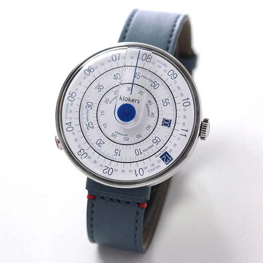 klokers(クロッカーズ)　時計KLOK01D4と専用 レザーベルト ヴィンテージブルー KLINK-04-SC10のセット　klok01d4-klink-04-sc10　腕時計