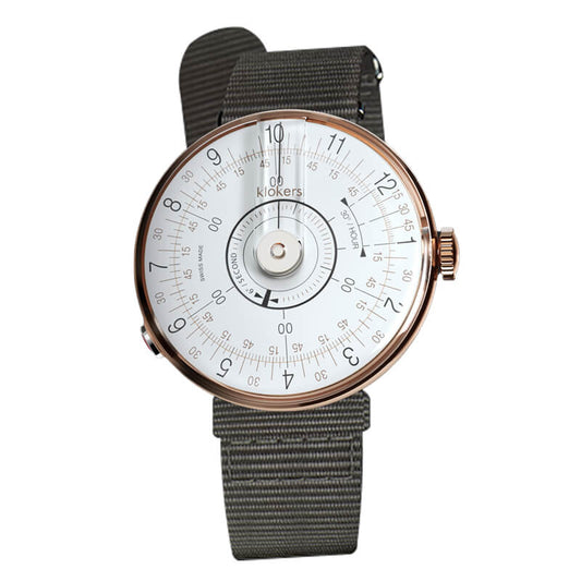 klokers(クロッカーズ)　時計KLOK08D1と専用 Textile strap KLINK-03 グレーのセット　klok08d1-klink-03-mc1 腕時計