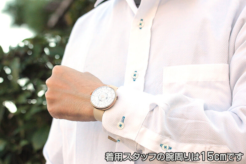 klokers(クロッカーズ)　時計KLOK08D1と専用 レザーベルト アイボリー KLINK-04-SC13のセット　klok08d1-klink-04-sc13　腕時計