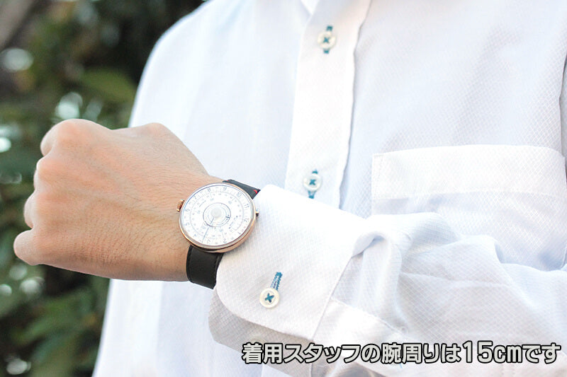 klokers(クロッカーズ)　時計KLOK08D1と専用 レザーベルト マットブラック KLINK-04-SC2のセット　klok08d1-klink-04-sc2　腕時計