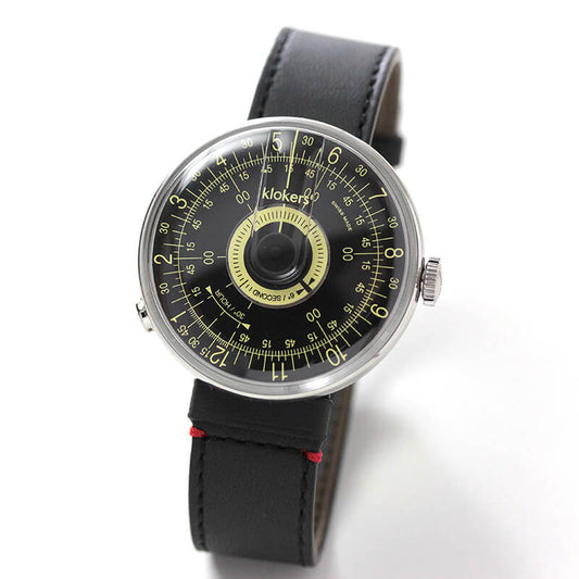 klokers(クロッカーズ)　時計KLOK08D3と専用 レザーベルト マットブラック KLINK-04-SC2のセット　klok08d3-klink-04-sc2 腕時計