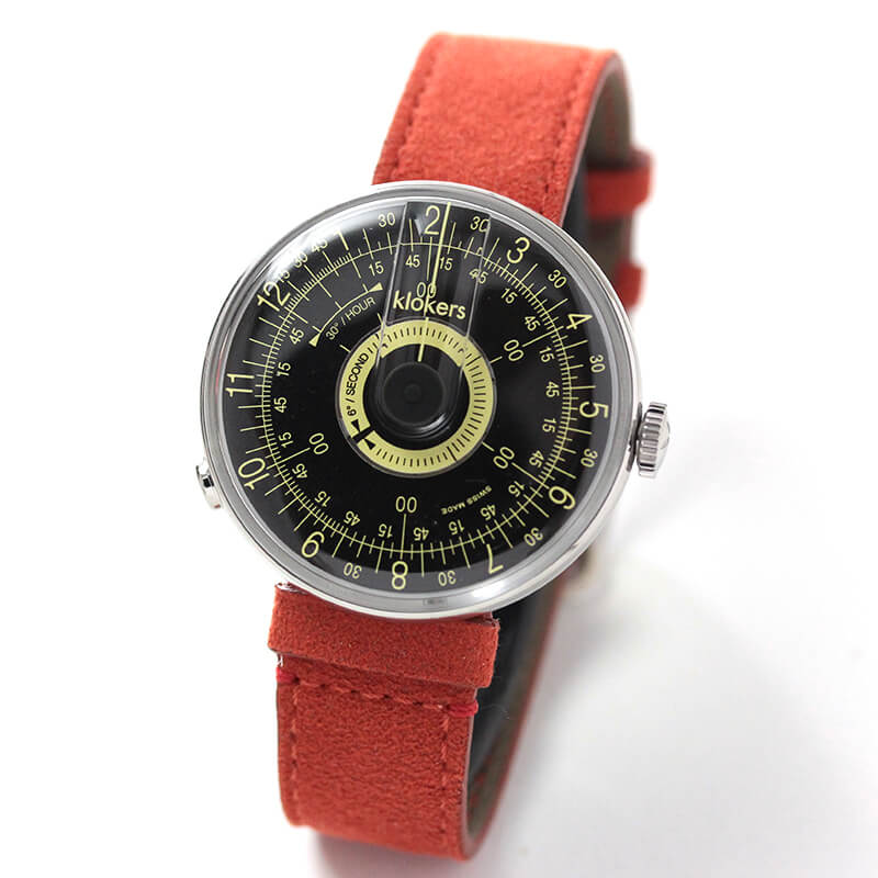 klokers(クロッカーズ)　時計KLOK08D3と専用 レザーベルト オレンジ KLINK-04-SC5のセット　klok08d3-klink-04-sc5 腕時計