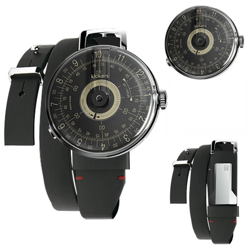 klokers(クロッカーズ）　KLOK08D3 腕時計とklokers(クロッカーズ）　専用 ジュエルブレスレット レザーベルト KLOK-01セット