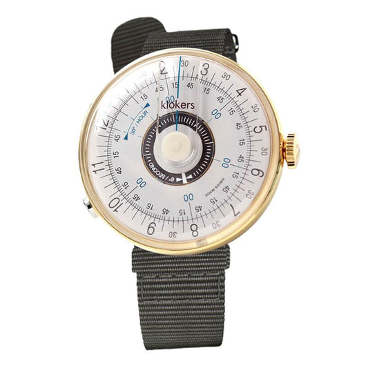 klokers(クロッカーズ)　時計KLOK08D5と専用 Textile strap KLINK-03 グレーのセット　klok08d5-klink-03-mc1 腕時計