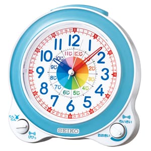 SEIKO セイコー 知育目覚まし時計【KR887L】 水色