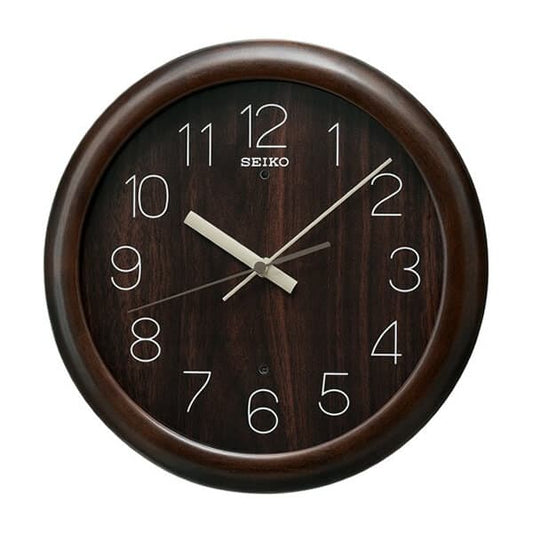 SEIKO セイコー ナチュラルスタイル 木製 電波 掛け時計 KX201B 濃茶