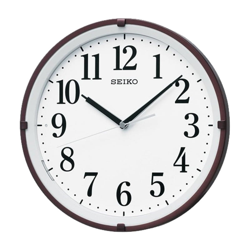 SEIKO（セイコー）夜光 電波掛け時計　KX205B　茶メタリック