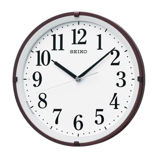SEIKO（セイコー）夜光 電波掛け時計　KX205B　茶メタリック