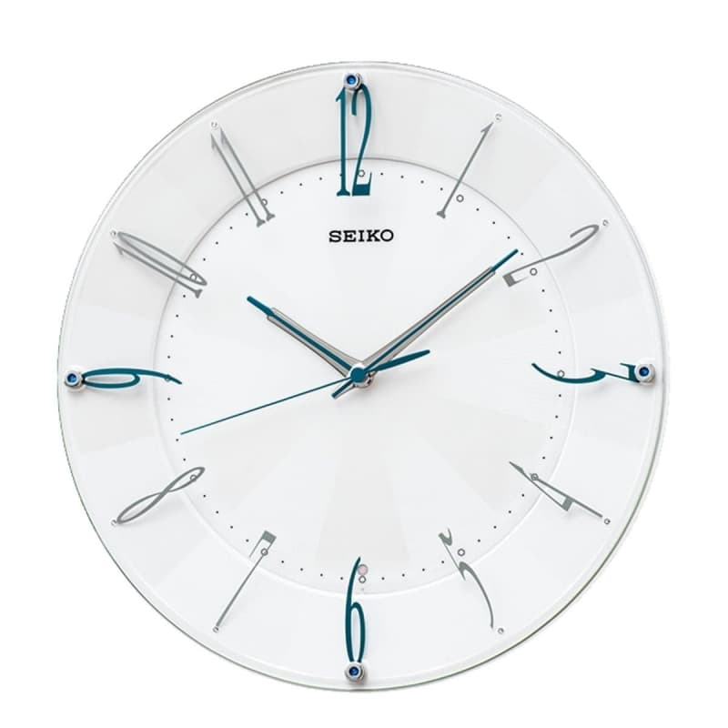 SEIKO（セイコー）スタンダード 電波掛け時計　KX214W　シルバー