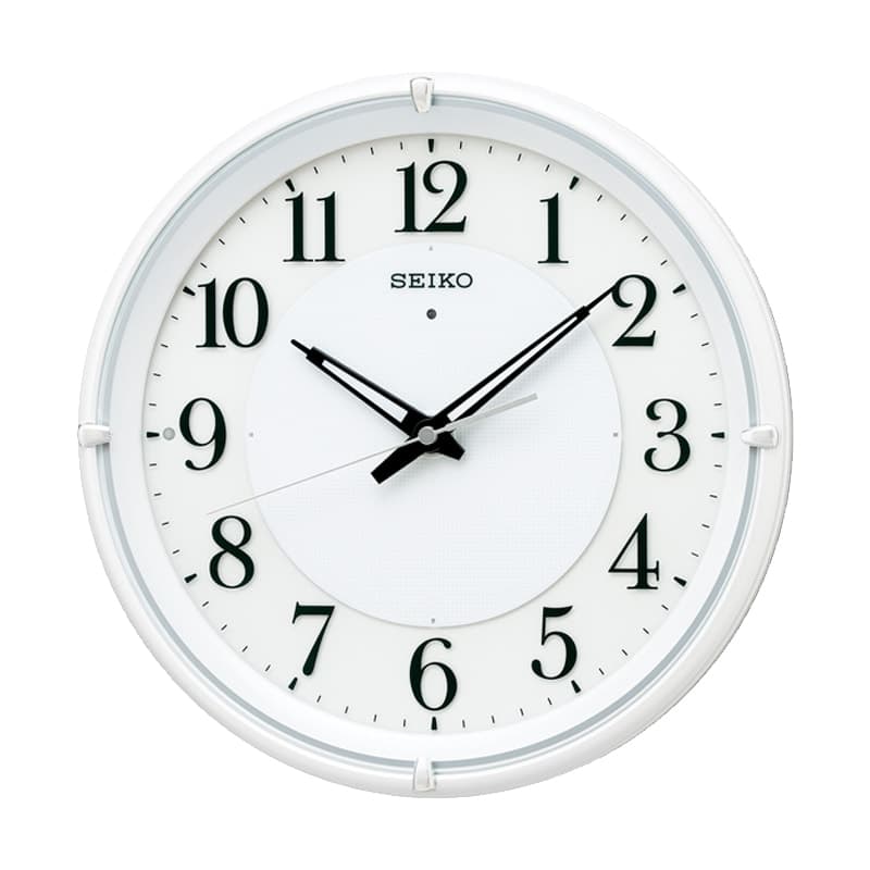 SEIKO セイコー 夜でも見える 夜光電波掛け時計 KX233W　白パール