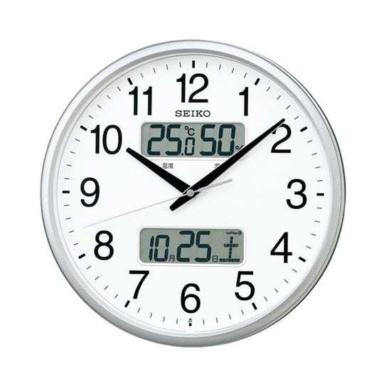 SEIKO セイコー オフィスタイプ 電波掛け時計　KX235S　シルバー　35cm