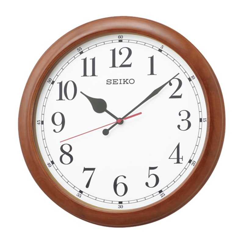 SEIKO セイコー オフィスタイプ 木枠 電波掛け時計 KX238B　茶　50cm