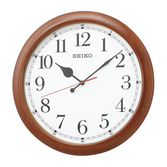 SEIKO セイコー オフィスタイプ 木枠 電波掛け時計 KX238B　茶　50cm