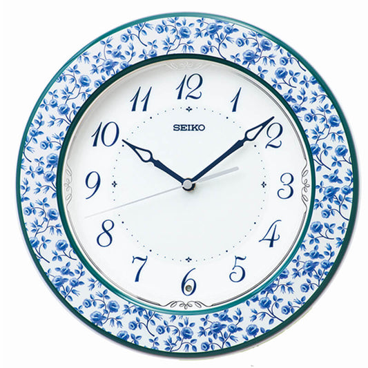 SEIKO（セイコー）スタンダード 木枠 電波掛け時計　KX266L　ブルー
