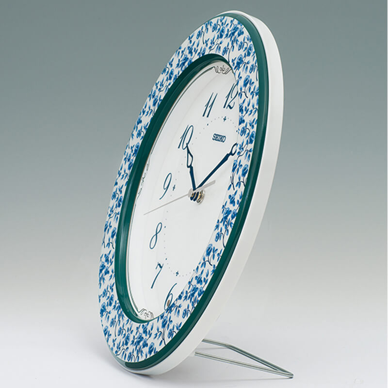 SEIKO（セイコー）スタンダード 木枠 電波掛け時計 KX266L ブルー