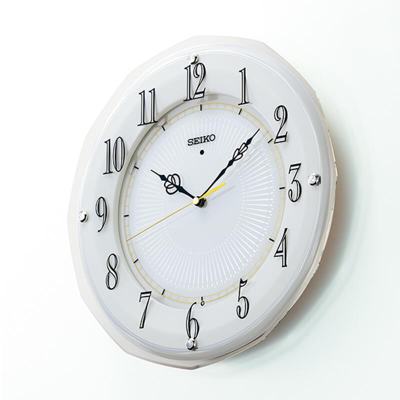 【新品未使用】SEIKO 電波掛時計 セイコー　箱・説明書・石膏ボード用掛金具付 SEIKO（セイコー）スタンダード アクリル 電波掛け時計 KX269W – 正美
