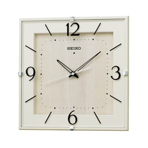 SEIKO Natural Style Radio-Controlled Wall Clock KX398A Ivory