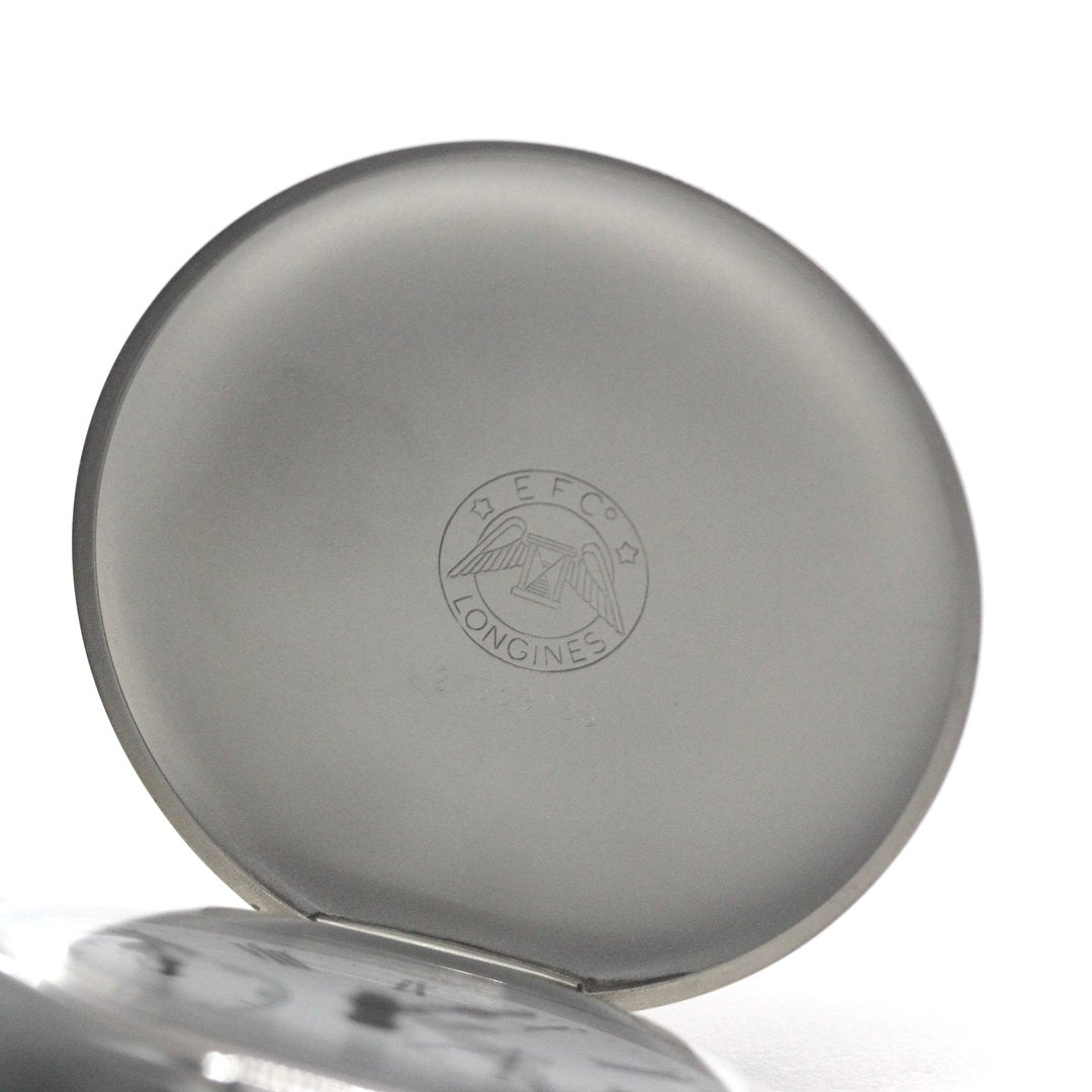 ロンジン / Longines / ヴィンテージ / 懐中時計/シルバーカラー / ハンターケース　ローマン数字/longines-158
