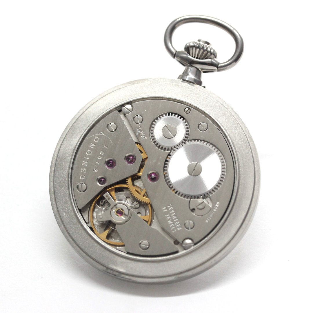 ロンジン / Longines / ヴィンテージ / 懐中時計/シルバーカラー / ハンターケース　ローマン数字/longines-158